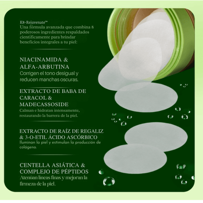 JIYU-Tratamiento facial hidratante con mucina de caracol, niacinamida, péptidos y centella